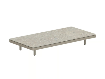 ALURA LOUNGE - Rectangular low powder coated aluminium garden side table by Royal Botania - view 2